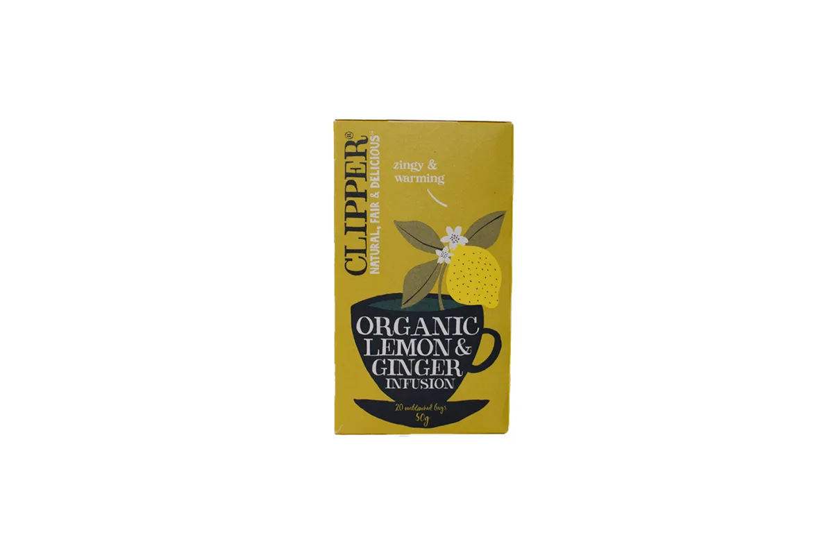 fair trade produkter - Gul æske te med lemon-smag.