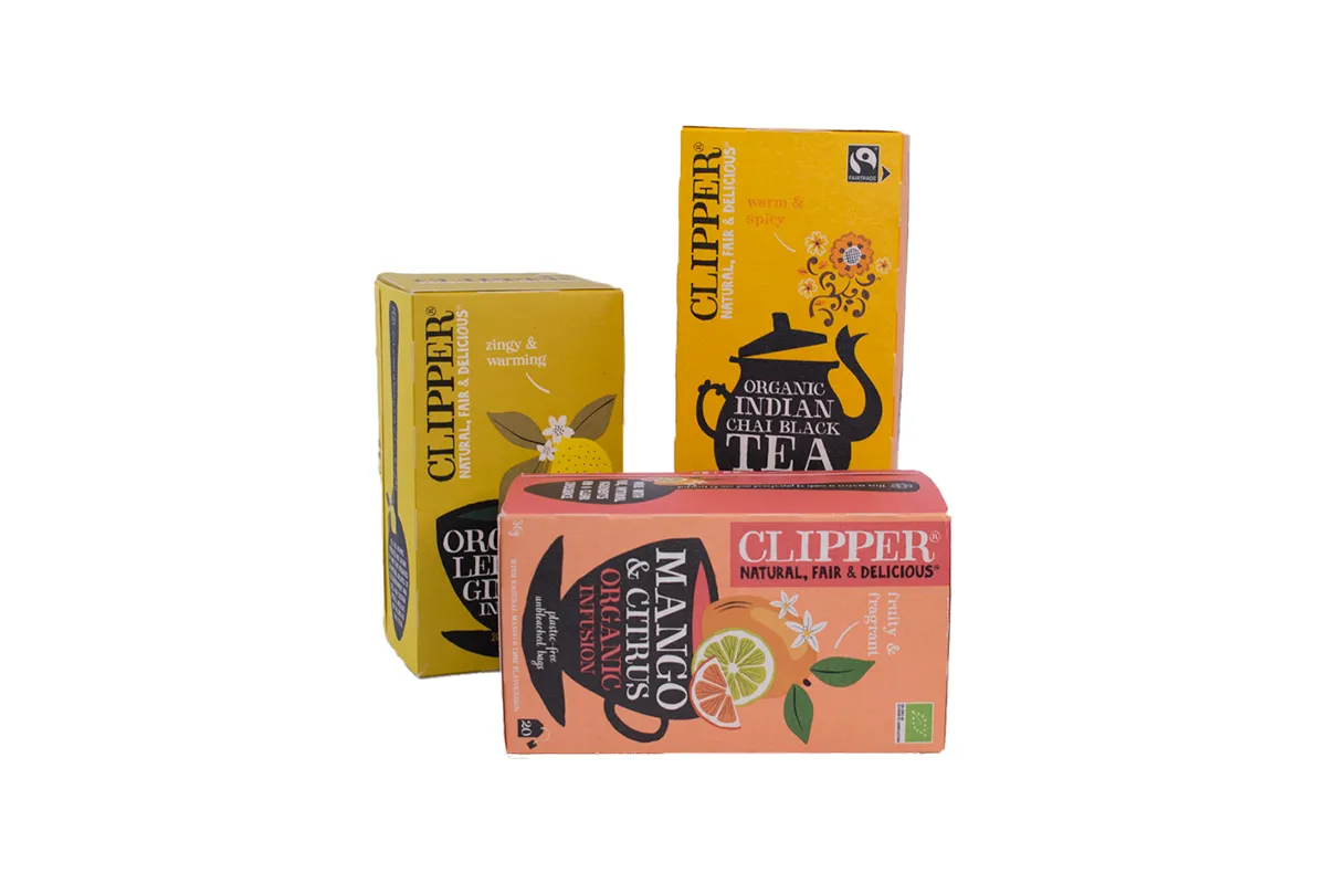 fair trade produkter - Tre poser specialte i forskellige farver og smagsvarianter